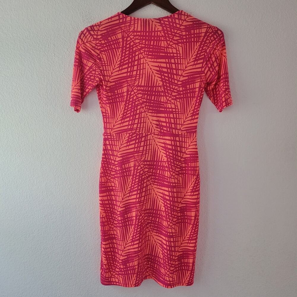 Apt. 9 Petite Faux Wrap Pink Dress Size Petite XS - Picture 7 of 7